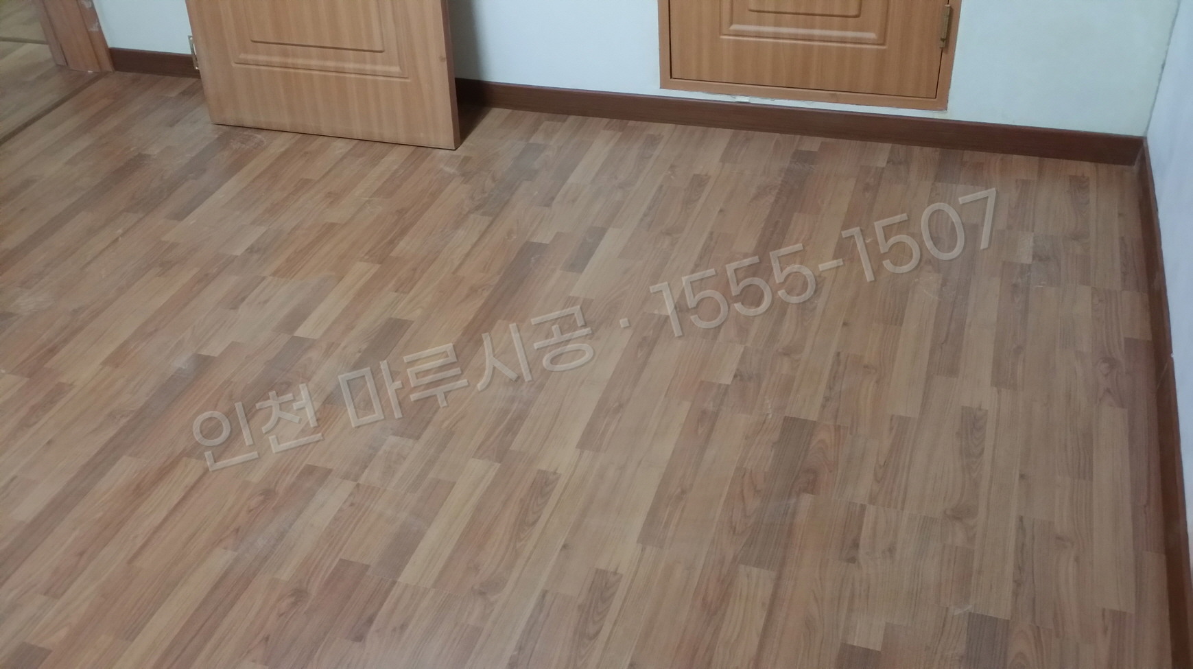 인천 제물포구 송학동2가 강화마루 동화 클릭 마호가니 바닥공사 마루시공업체 시공 후