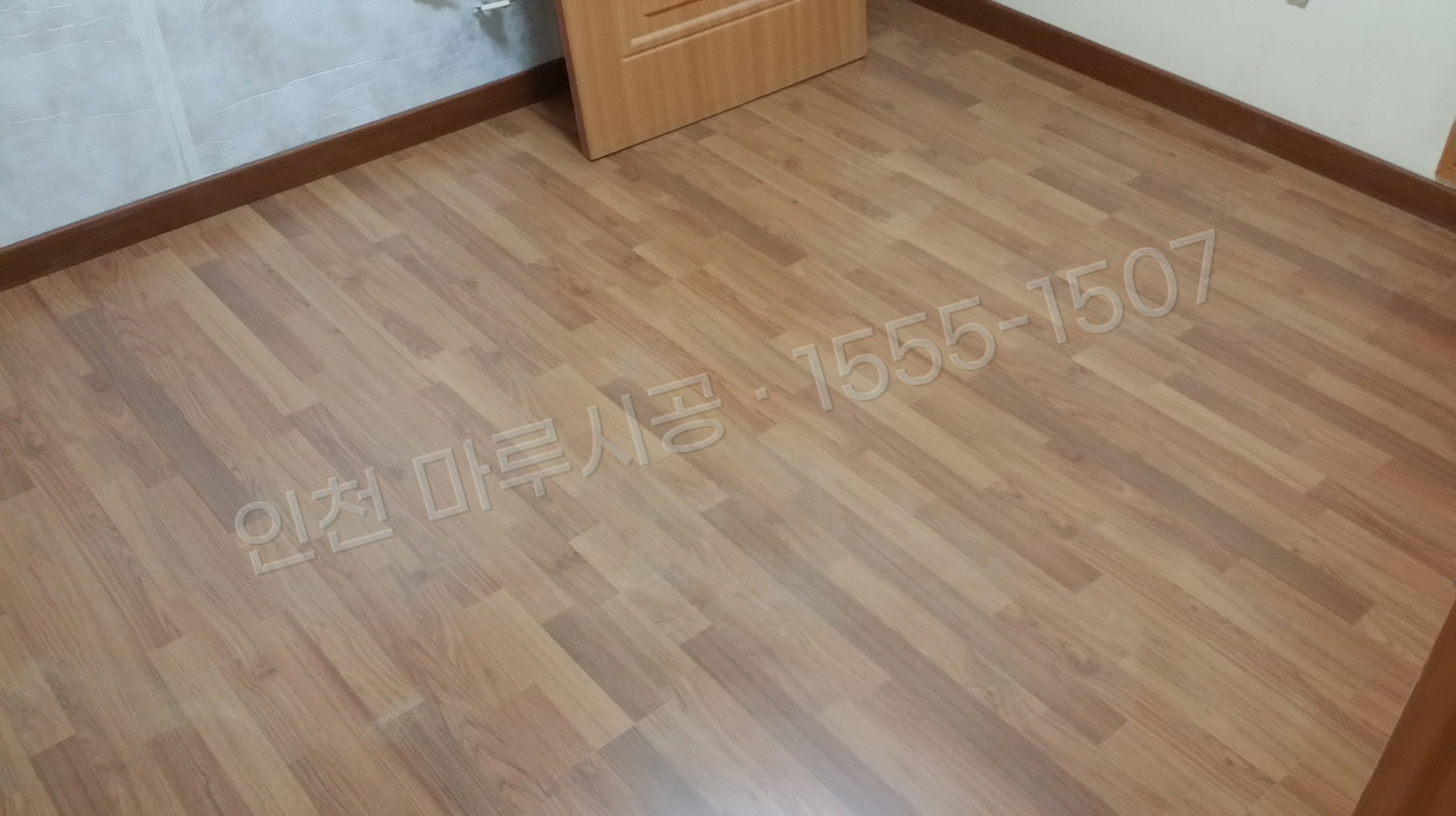인천 제물포구 송학동2가 강화마루 동화 클릭 마호가니 바닥공사 마루시공업체 시공 후