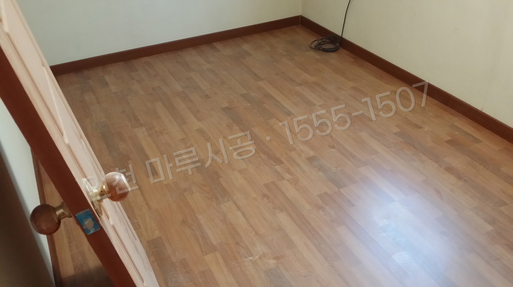 인천 제물포구 송학동2가 강화마루 동화 클릭 마호가니 바닥공사 마루시공업체 시공 후