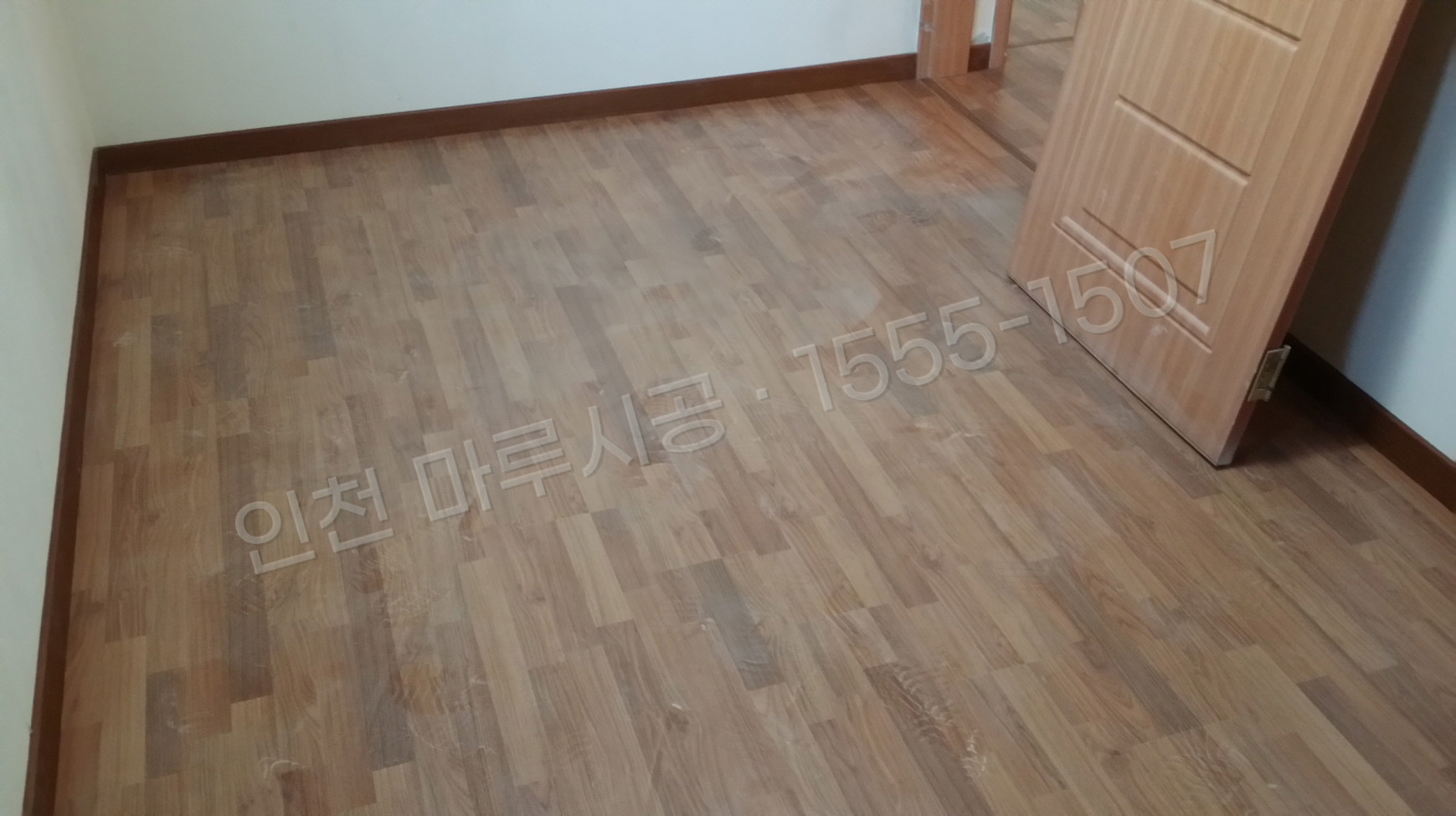 인천 제물포구 송학동2가 강화마루 동화 클릭 마호가니 바닥공사 마루시공업체 시공 후