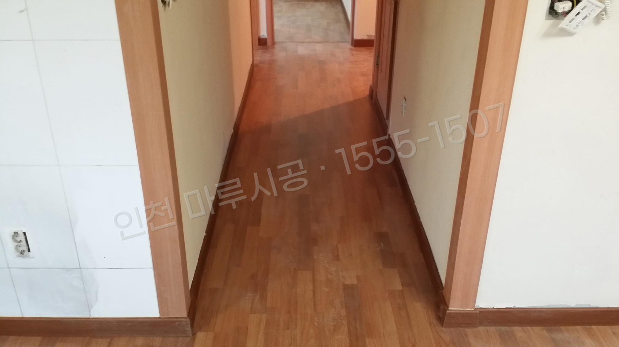 인천 제물포구 송학동2가 강화마루 동화 클릭 마호가니 바닥공사 마루시공업체 시공 후