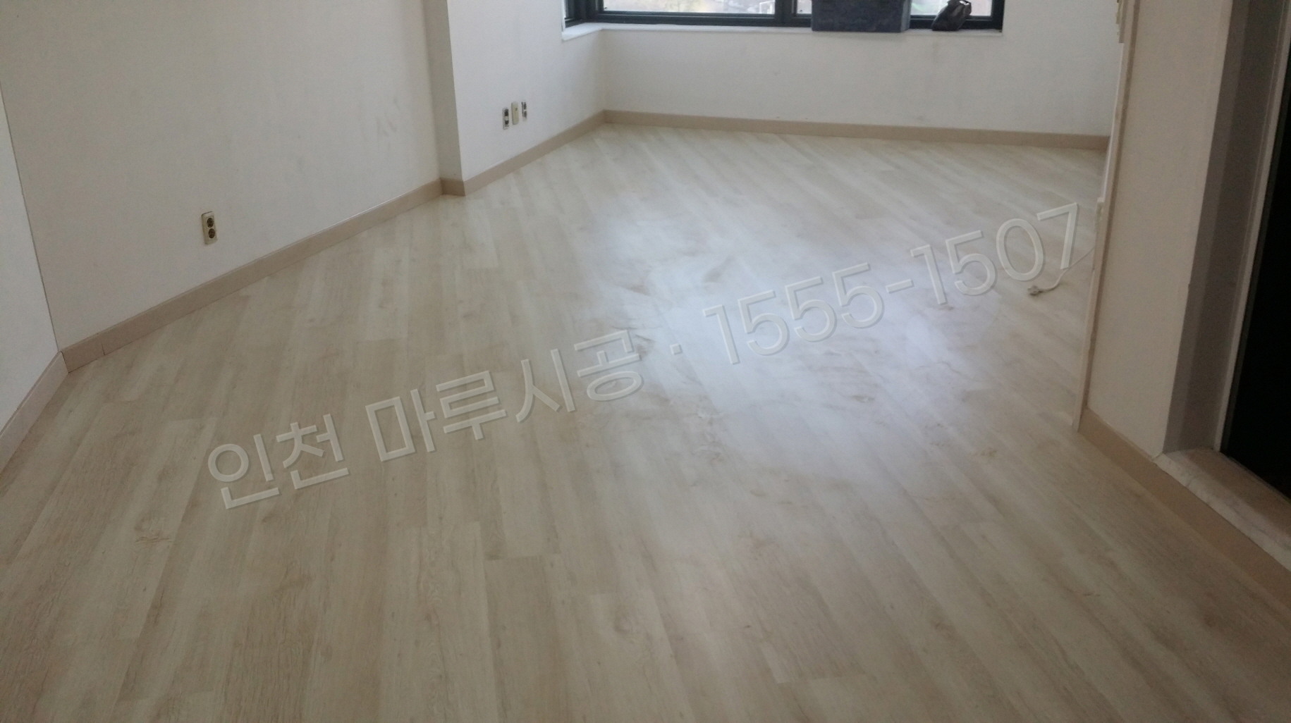 인천 제물포구 북성동3가 강화마루 한솔 락 화이트파인2 바닥공사 마루시공업체 시공 후